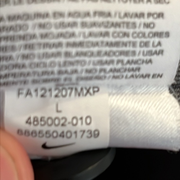 RARE Nike sportswear black 100% weatherproof, cotton duster jacket size men’s L - Picture 5 of 6